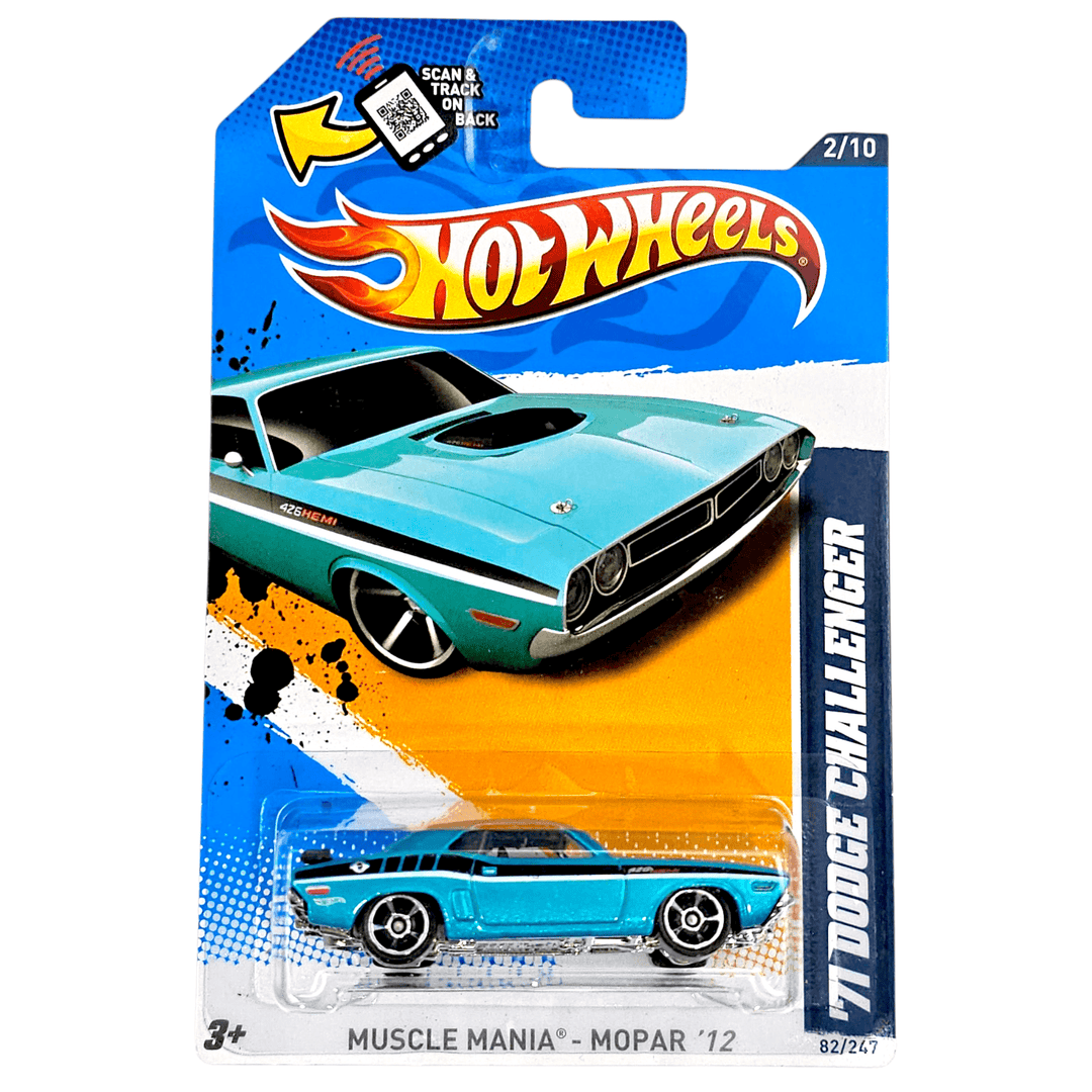 Hot Wheels - '71 Dodge Challenger - 2012 - Top CollectiblesDiecastHot Wheels