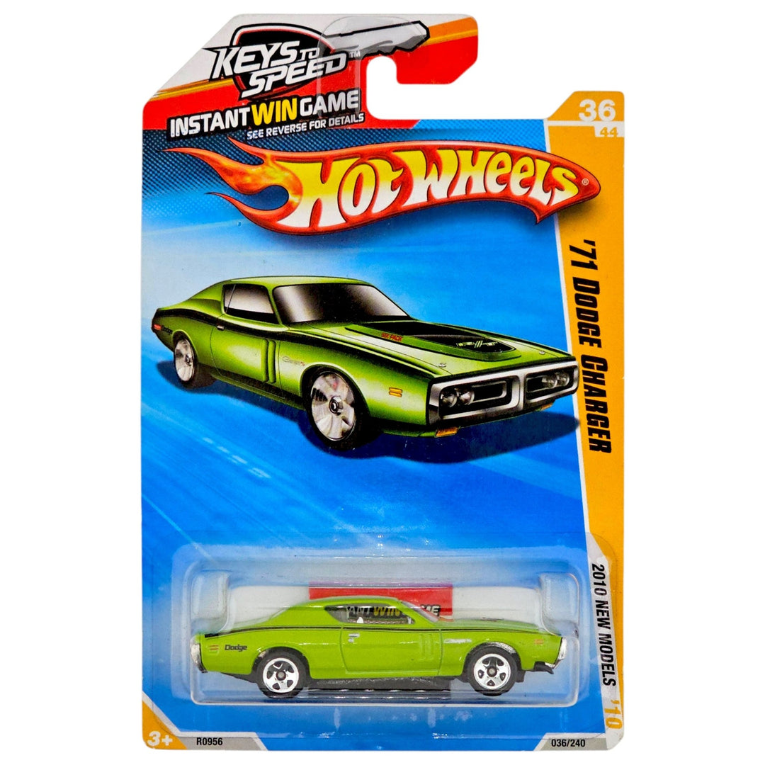 Hot Wheels - '71 Dodge Charger - 2010 - Top CollectiblesDiecastHot Wheels