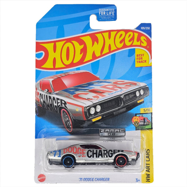 Hot Wheels - '71 Dodge Charger - 2022 *Zamac* - Top CollectiblesDiecastHot Wheels