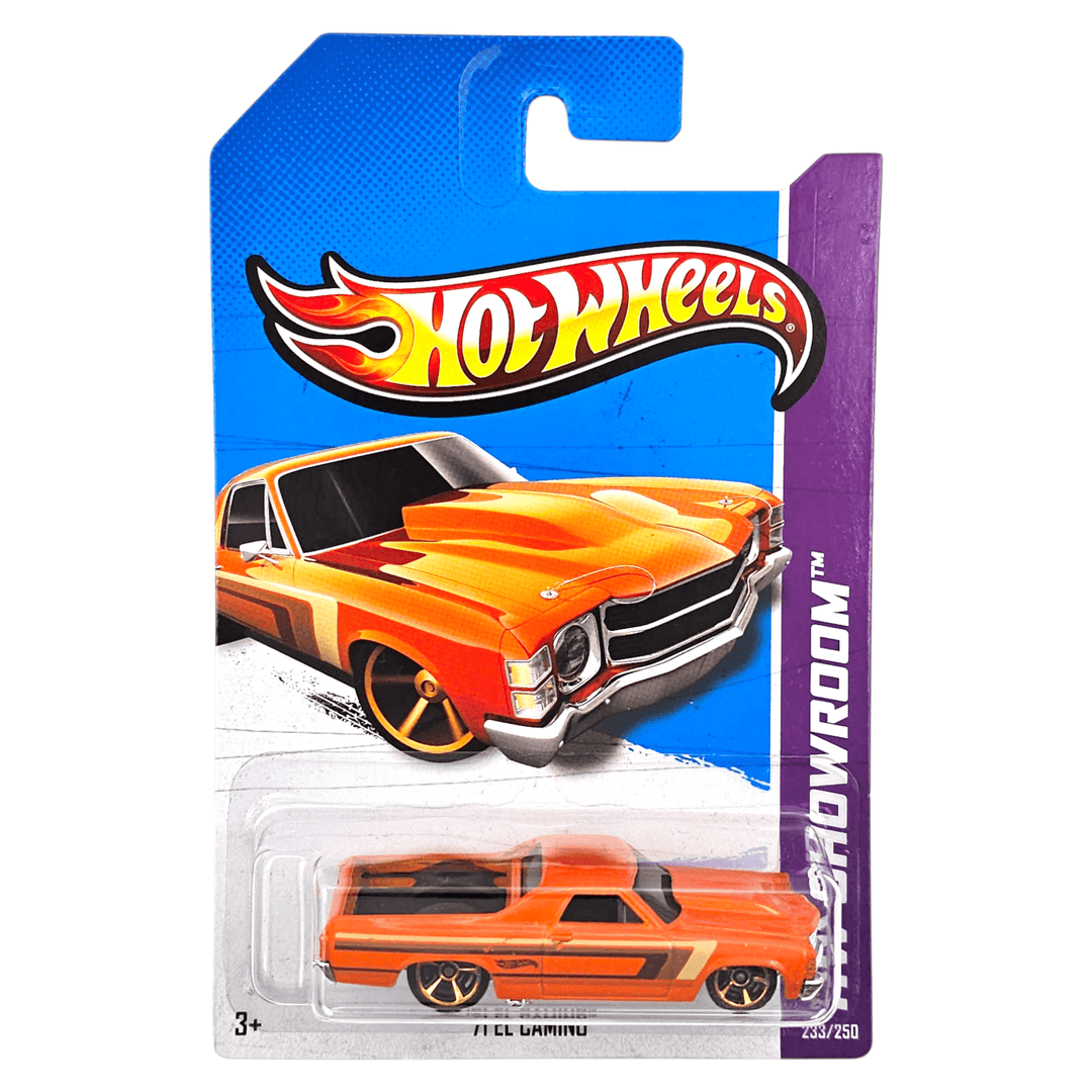 Hot Wheels - '71 El Camino - 2013 *Card Variation* - Top CollectiblesDiecastHot Wheels