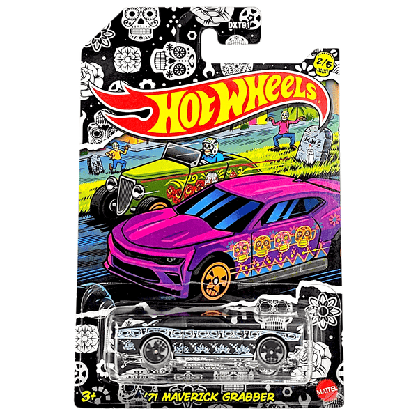 Hot Wheels - '71 Maverick Grabber - 2021 Dia De Los Muertos Series - Top CollectiblesDiecastHot Wheels