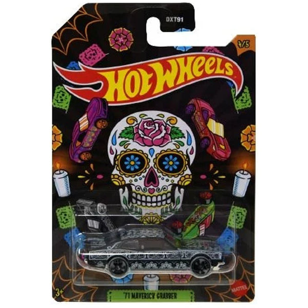 Hot Wheels - '71 Maverick Grabber - 2023 Dia De Los Muertos Series - Top CollectiblesDiecastHot Wheels