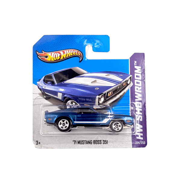 Hot Wheels - '71 Mustang Boss 351 - 2013 *Card Variation* - Top CollectiblesDiecastHot Wheels