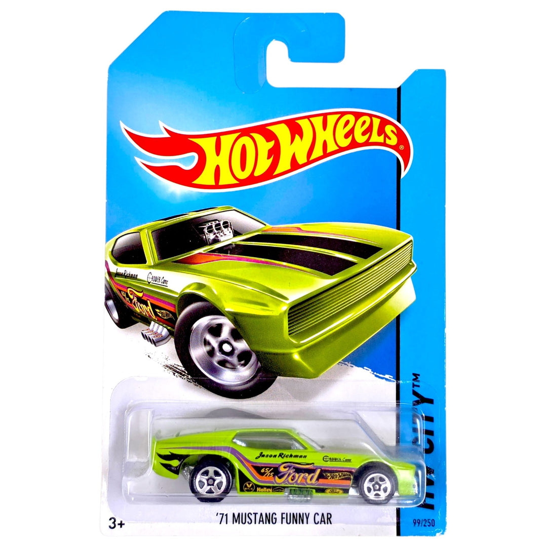 Hot Wheels - '71 Mustang Funny Car - 2014 *Card Variation* - Top CollectiblesDiecastHot Wheels