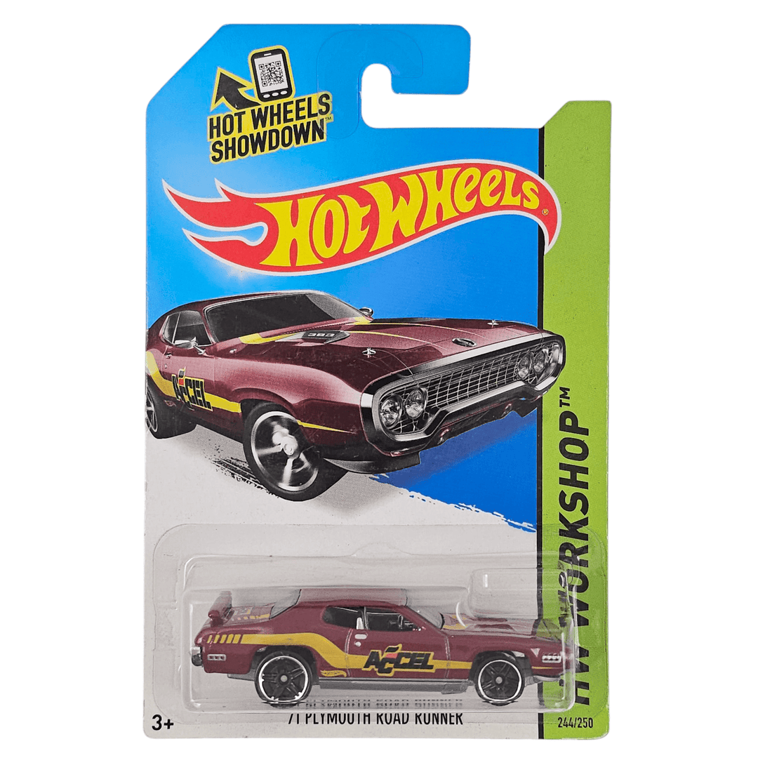 Hot Wheels - '71 Plymouth Road Runner - 2014 - Top CollectiblesDiecastHot Wheels