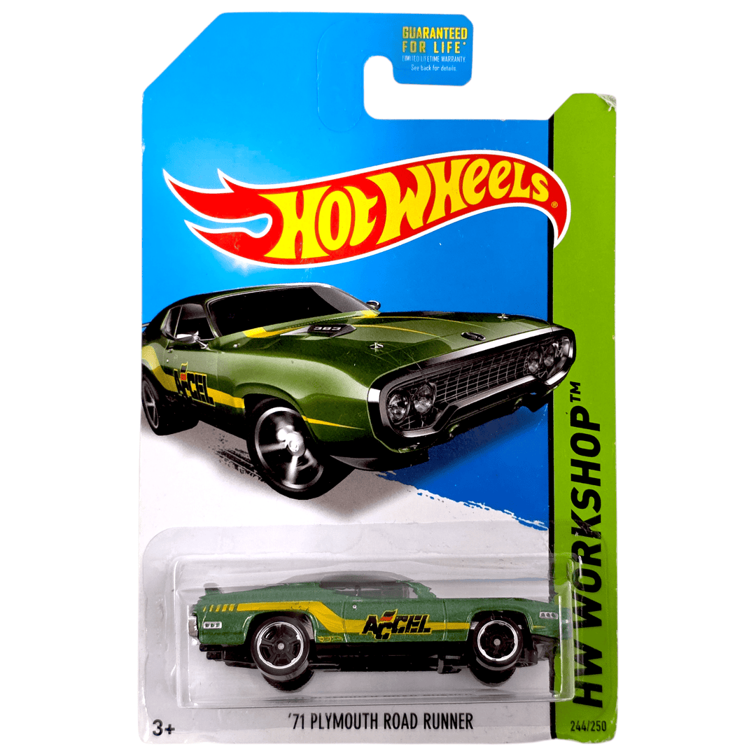 Hot Wheels - '71 Plymouth Road Runner - 2014 - Top CollectiblesDiecastHot Wheels