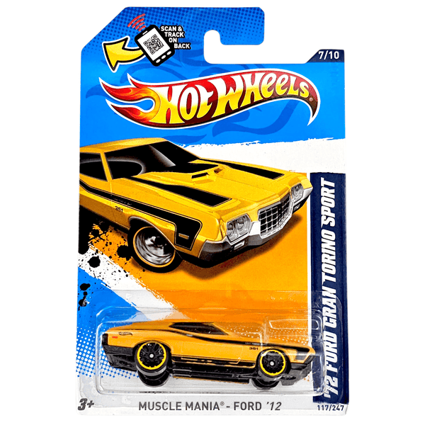 Hot Wheels - '72 Ford Gran Torino Sport - 2012 - Top CollectiblesDiecastHot Wheels