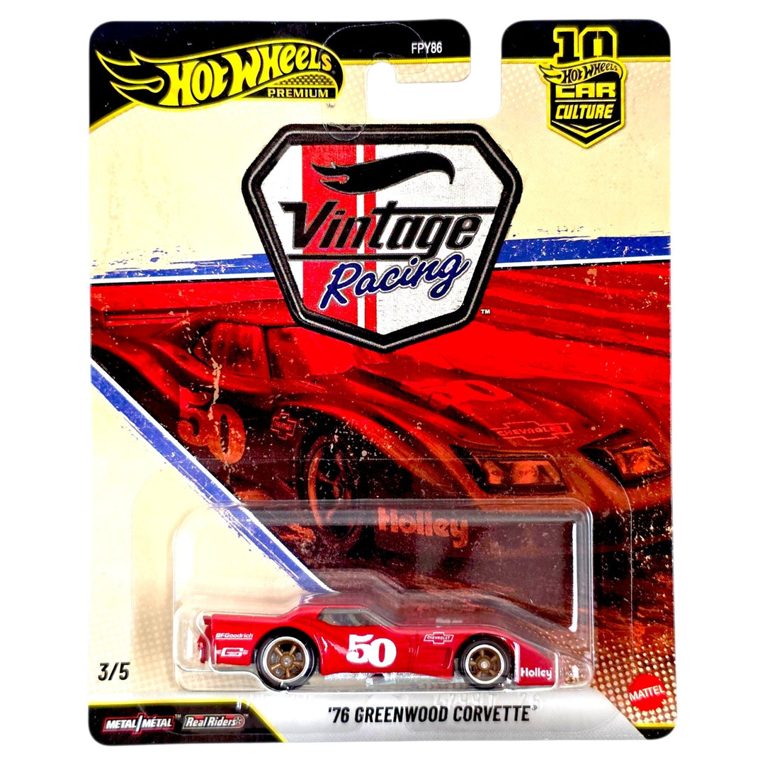 Hot Wheels - '76 Greenwood Corvette - 2026 Vintage Racing Series - Top CollectiblesDiecastHot Wheels
