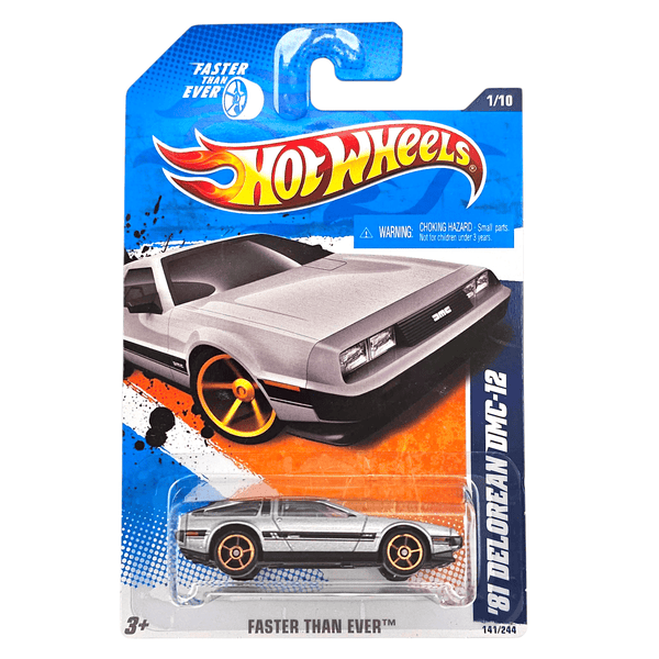 Hot Wheels - '81 Delorean DMC - 12 - 2011 *FTE Wheels Variation**Card Variation* - Top CollectiblesDiecastHot Wheels