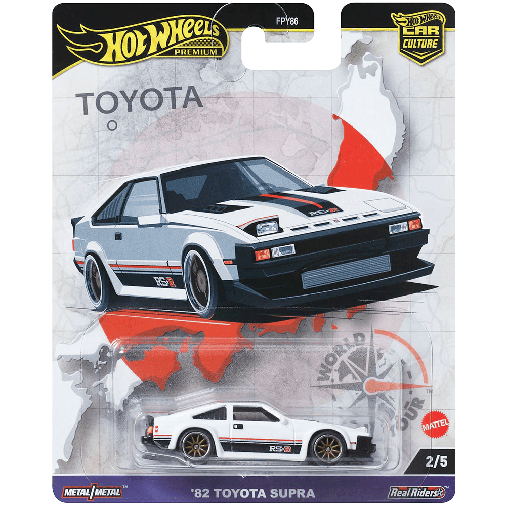 Hot Wheels - '82 Toyota Supra - 2024 World Tour Series - Top CollectiblesDiecastHot Wheels