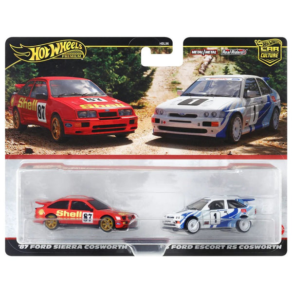 Hot Wheels - '87 Ford Sierra Cosworth & '93 Ford Escort RS Cosworth - 2023 Car Culture 2 - Pack - Top CollectiblesDiecastHot Wheels