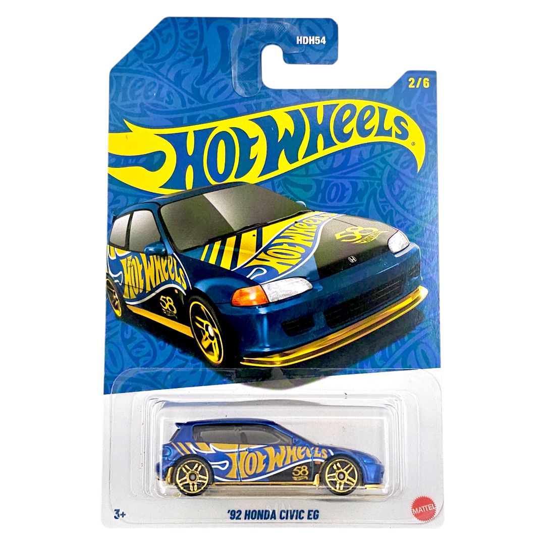 Hot Wheels - 92 Honda Civic EG - 2026 Pearl & Chrome Series - Limit 2 Per Customer - Top CollectiblesDiecastHot Wheels