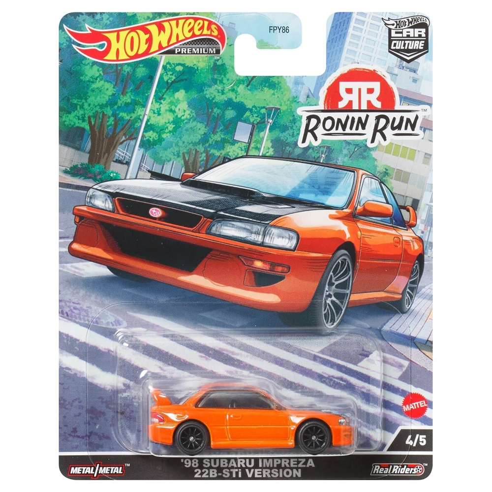 Hot Wheels - '98 Subaru Impreza 22B - STi Version - 2022 Ronin Run Series - Top CollectiblesDiecastHot Wheels