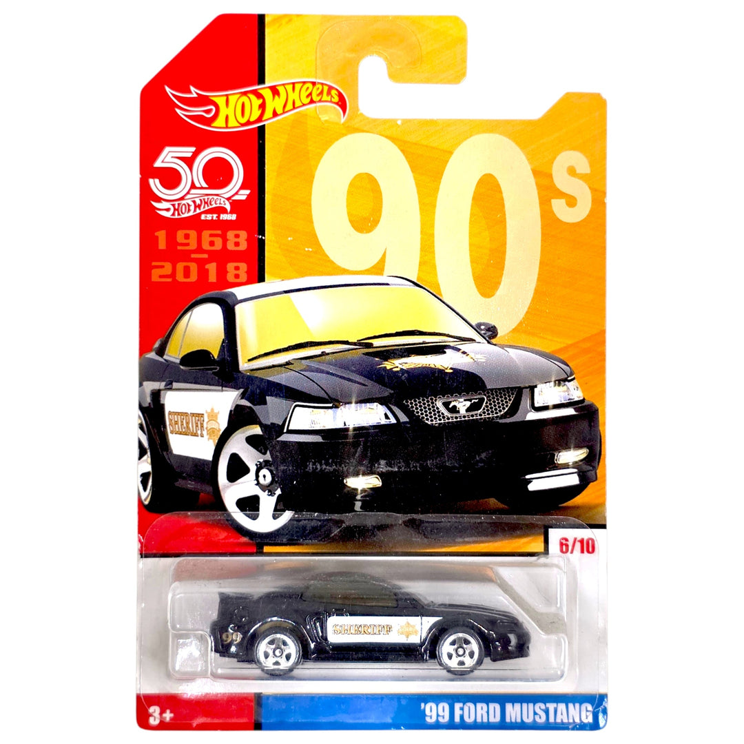 Hot Wheels - '99 Ford Mustang - 2018 50th Anniversary Throwback Series - Top CollectiblesDiecastHot Wheels