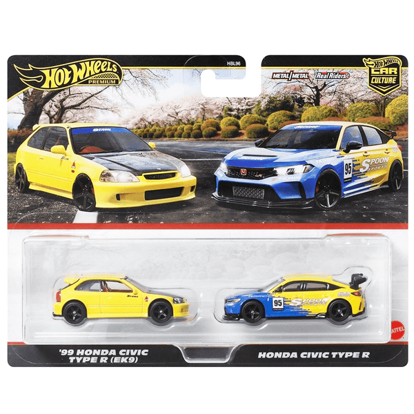 Hot Wheels - '99 Honda Civic Type - R (EK9) & Honda Civic Type - R - 2025 Car Culture 2 - Pack - Top CollectiblesDiecastHot Wheels
