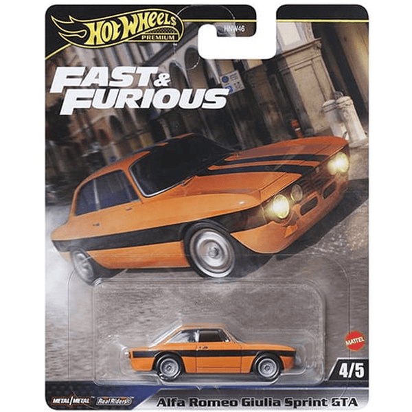 Hot Wheels - Alfa Romeo Giulia Sprint GTA - 2025 Fast & Furious Series - Top CollectiblesDiecastHot Wheels