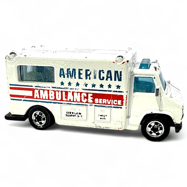 Hot Wheels - Ambulance - 1989 Workhorses Series - Top CollectiblesDiecastHot Wheels