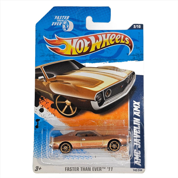 Hot Wheels - AMC Javelin AMX - 2011 *FTE Wheels Variation* - Top CollectiblesDiecastHot Wheels