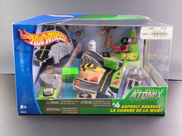 Hot Wheels - Asphalt Assault Playset - 2004 Atomix Series - Top CollectiblesDiecastHot Wheels