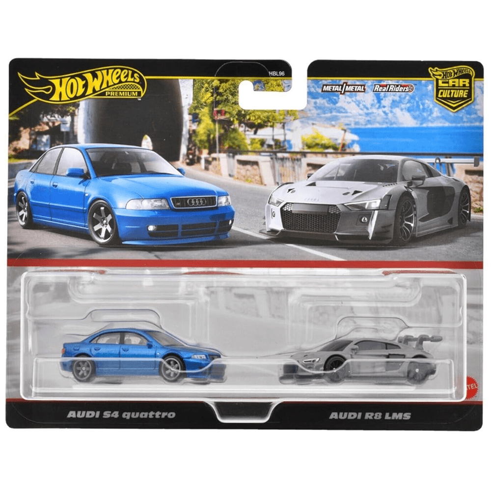 Hot Wheels - Audi S4 Quattro & Audi R8 LMS - 2024 Car Culture 2 - Pack - Top CollectiblesDiecastHot Wheels