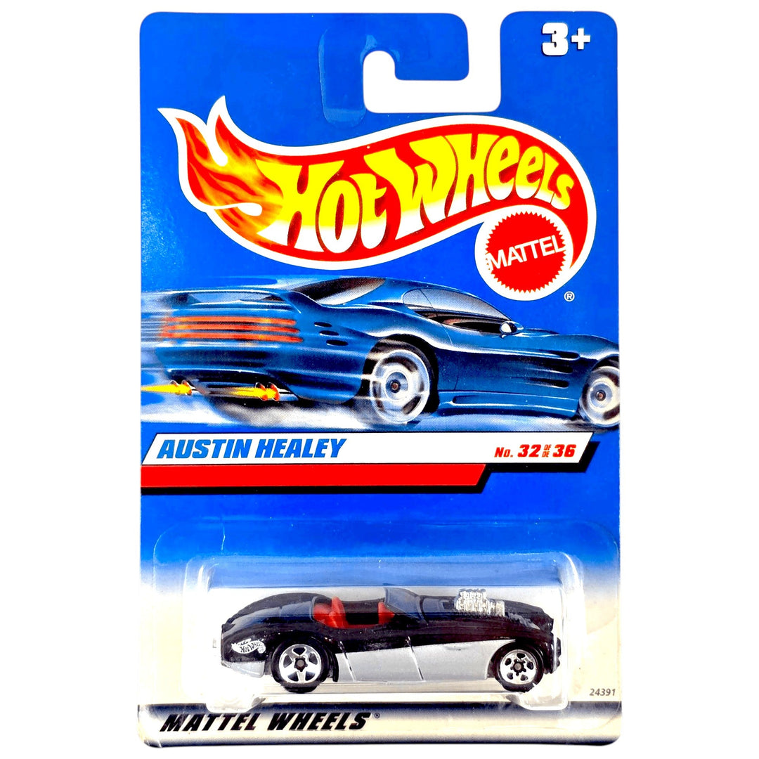 Hot Wheels - Austin-Healey - 2000 *Square International Card Variation* - Top CollectiblesDiecastHot Wheels