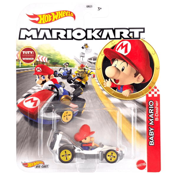 Hot Wheels - Baby Mario (B - Dasher) - 2020 Mario Kart Series - Top CollectiblesDiecastHot Wheels