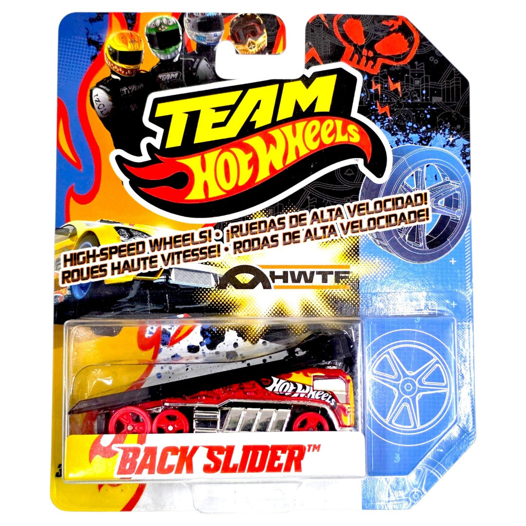 Hot Wheels - Back Slider - 2012 Team Hot Wheels High-Speed Wheels Series - Top CollectiblesDiecastHot Wheels