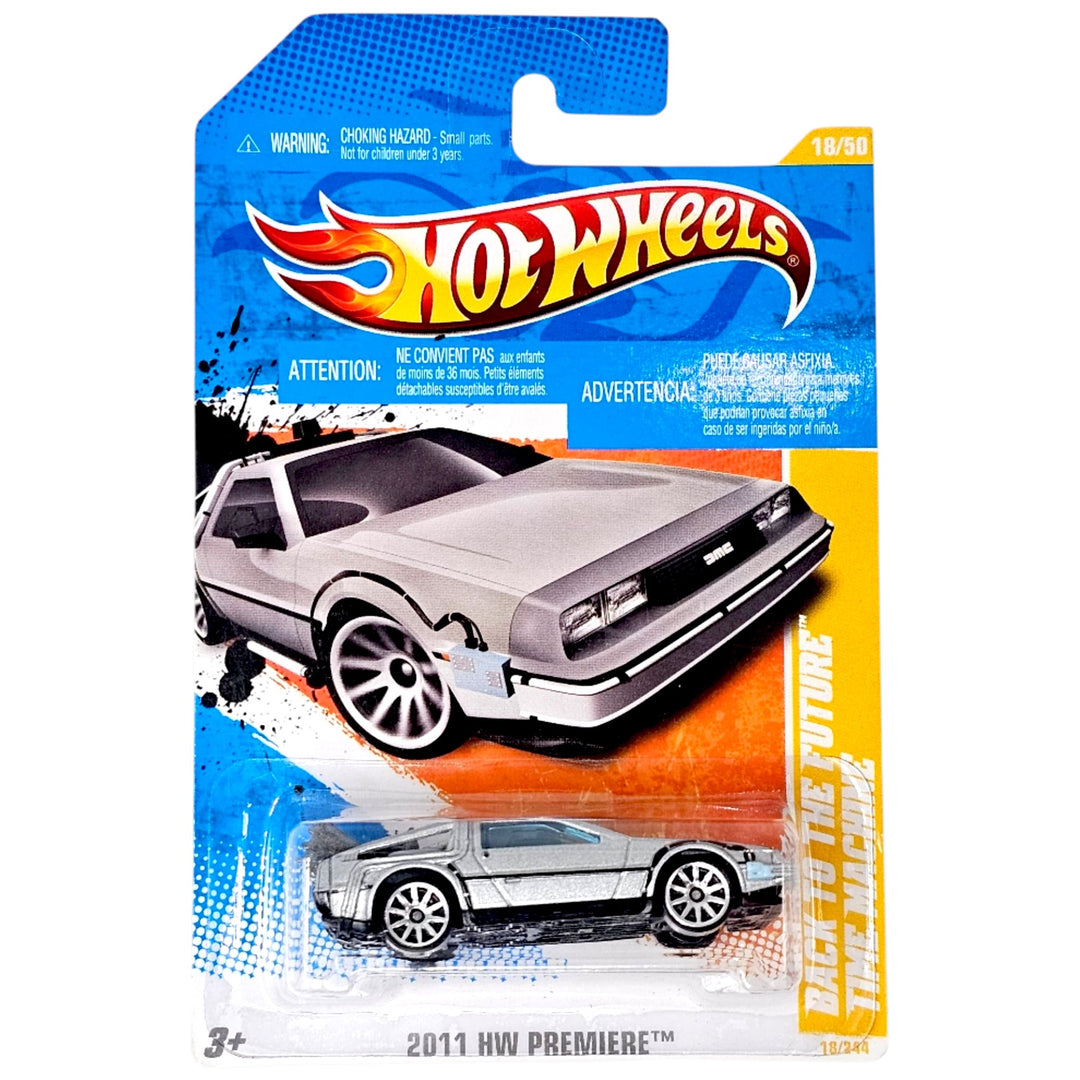 Hot Wheels - Back to the Future Time Machine - 2011 *Card Variation*