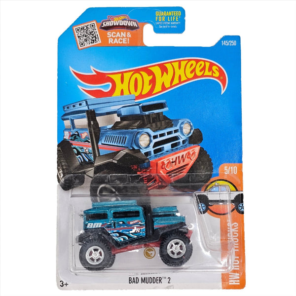 Hot Wheels - Bad Mudder 2 - 2016 *Super Treasure Hunt* - Top CollectiblesDiecastHot Wheels