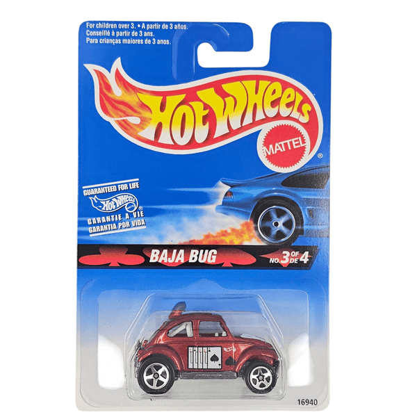 Hot Wheels - Baja Bug - 1997 *Card Variation* - Top CollectiblesDiecastHot Wheels