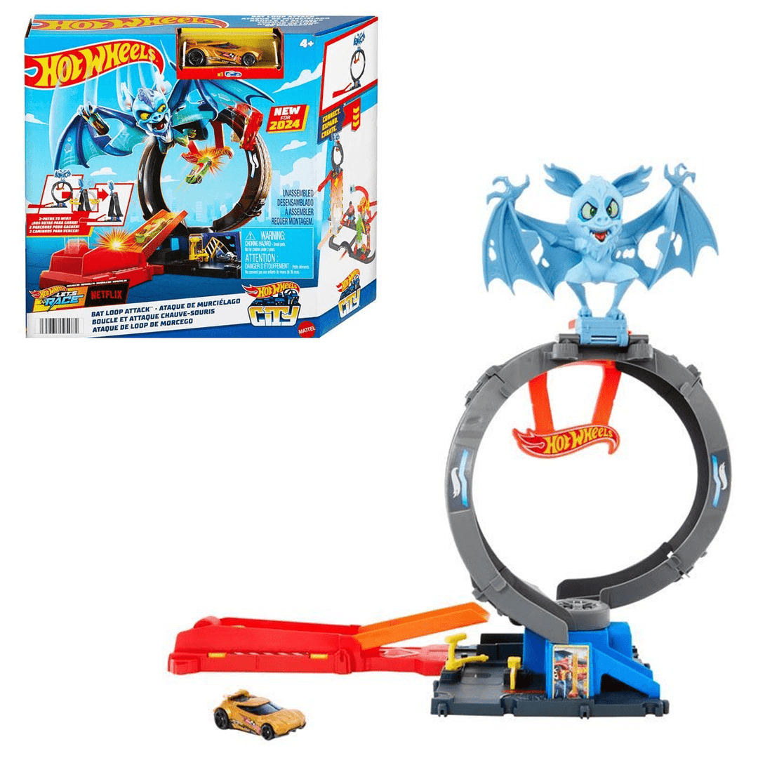 Hot Wheels - Bat Loop Attack Playset - City Series - Top CollectiblesDiecastHot Wheels