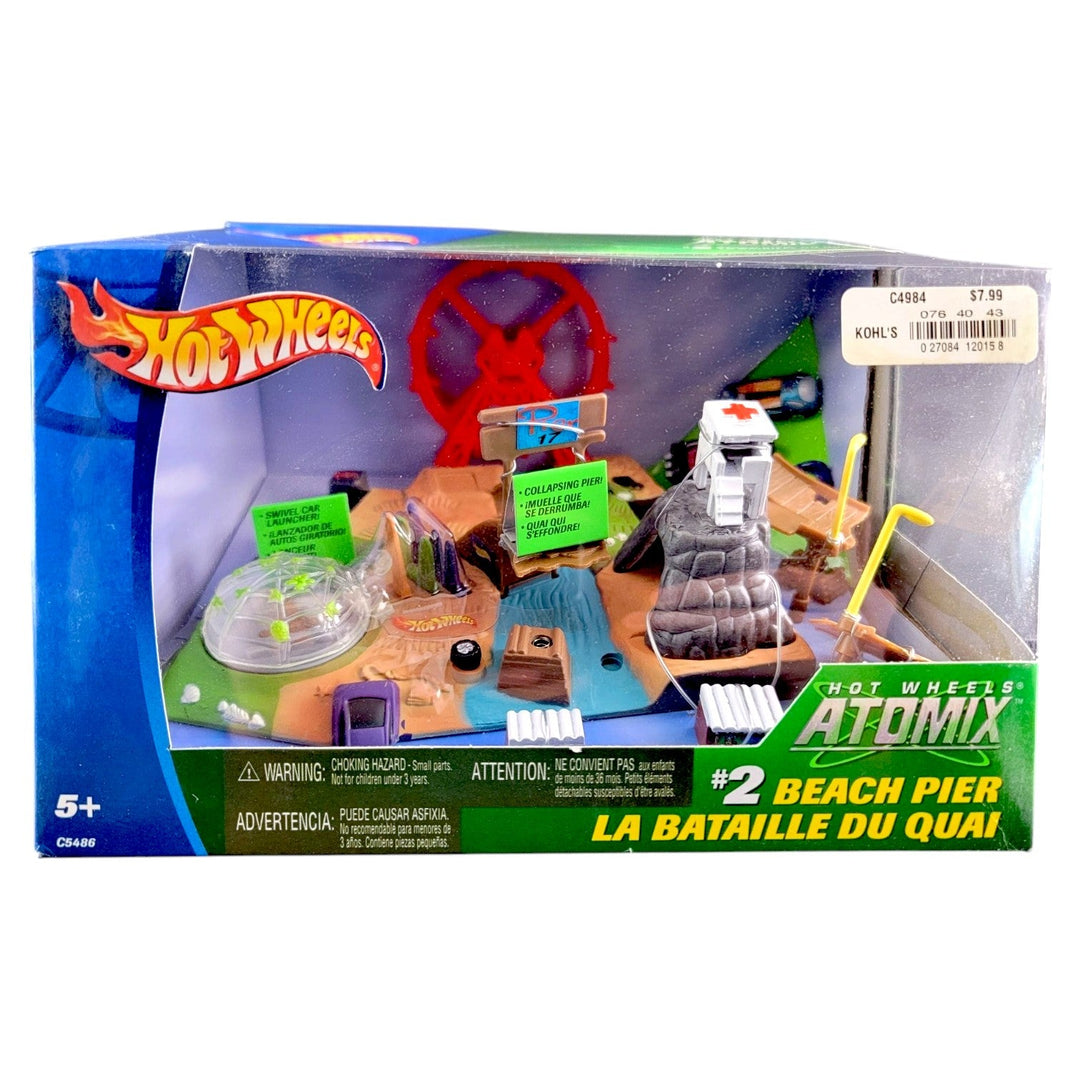 Hot Wheels - Beach Pier Playset - 2004 Atomix Series - Top CollectiblesDiecastHot Wheels