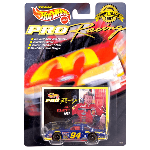 Hot Wheels - Bill Elliott Ford Thunderbird Stock Car - 1997 Pro Racing Short Track Series - Top CollectiblesDiecastHot Wheels