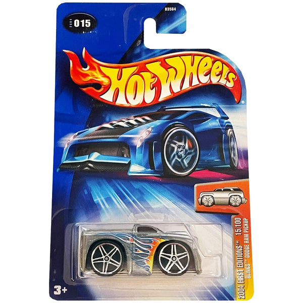 Hot Wheels - Blings Dodge Ram Pickup - 2004 *Zamac* - Top CollectiblesDiecastHot Wheels