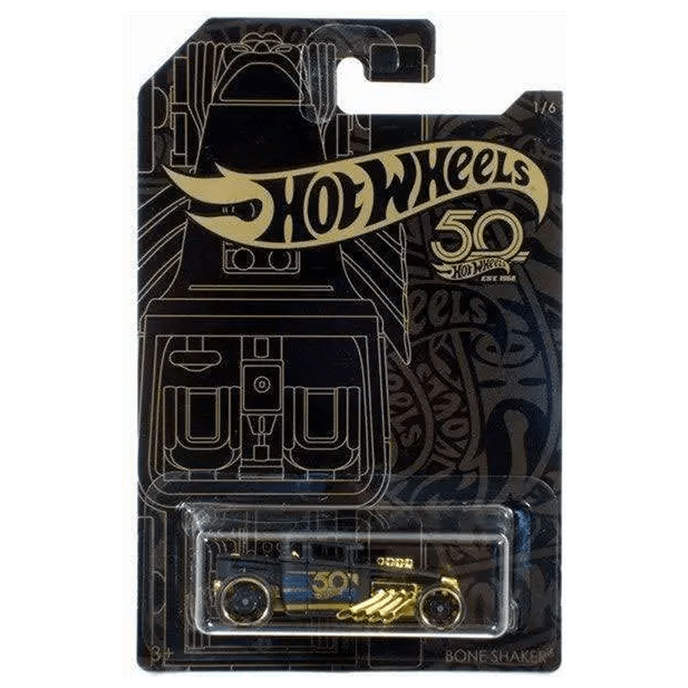 Hot Wheels - Bone Shaker - 2018 Black &amp; Gold Series - Top CollectiblesDiecastHot Wheels