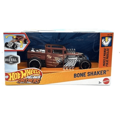 Hot Wheels - Bone Shaker - 2025 Pull - Back Speeders Series *1/43 Scale* - Top CollectiblesDiecastHot Wheels