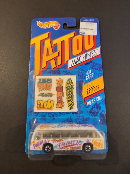 Hot Wheels - Bus Boys - 1993 Tattoo Machines *Card Variation* - Top CollectiblesDiecastHot Wheels