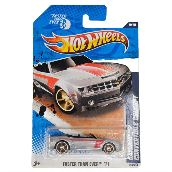 Hot Wheels - Camaro Convertible Concept - 2011 *FTE Wheels Variation* - Top CollectiblesDiecastHot Wheels