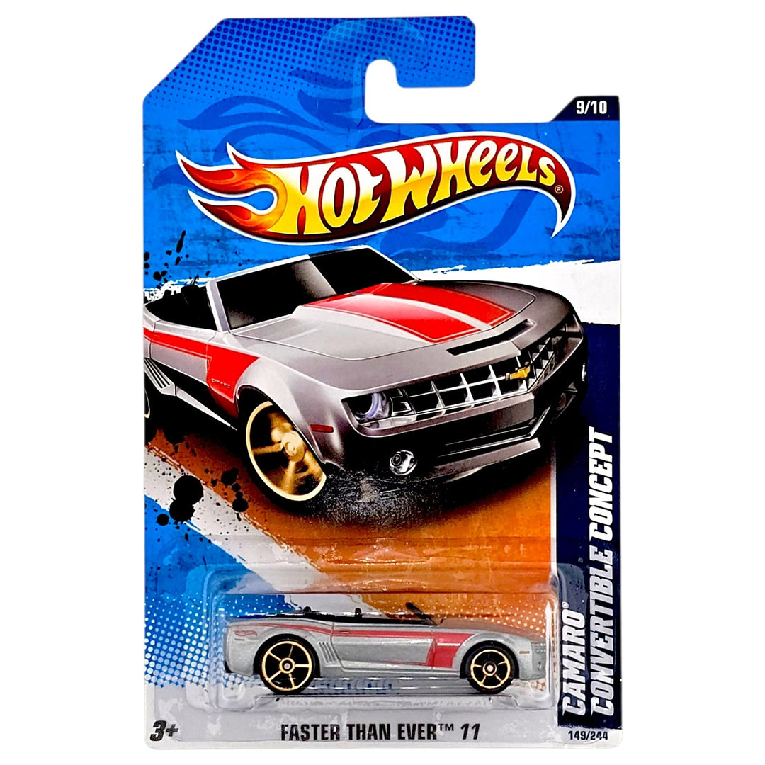 Hot Wheels - Camaro Convertible Concept - 2011 *FTE Wheels Variation* - Top CollectiblesDiecastHot Wheels