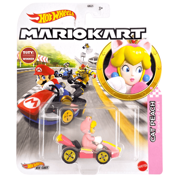 Hot Wheels - Cat Peach (Standard Kart) - 2021 Mario Kart Series - Top CollectiblesDiecastHot Wheels