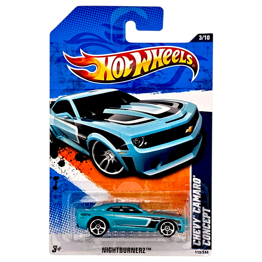 Hot Wheels - Chevy Camaro Concept - 2011 *Card Variation* - Top CollectiblesDiecastHot Wheels