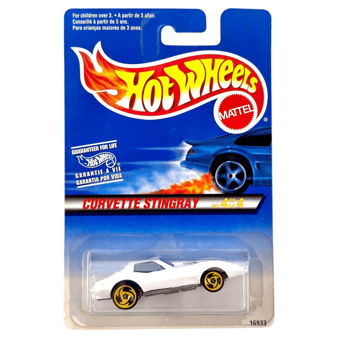 Hot Wheels - Corvette Stingray - 1997 *Card Variation* - Top CollectiblesDiecastHot Wheels
