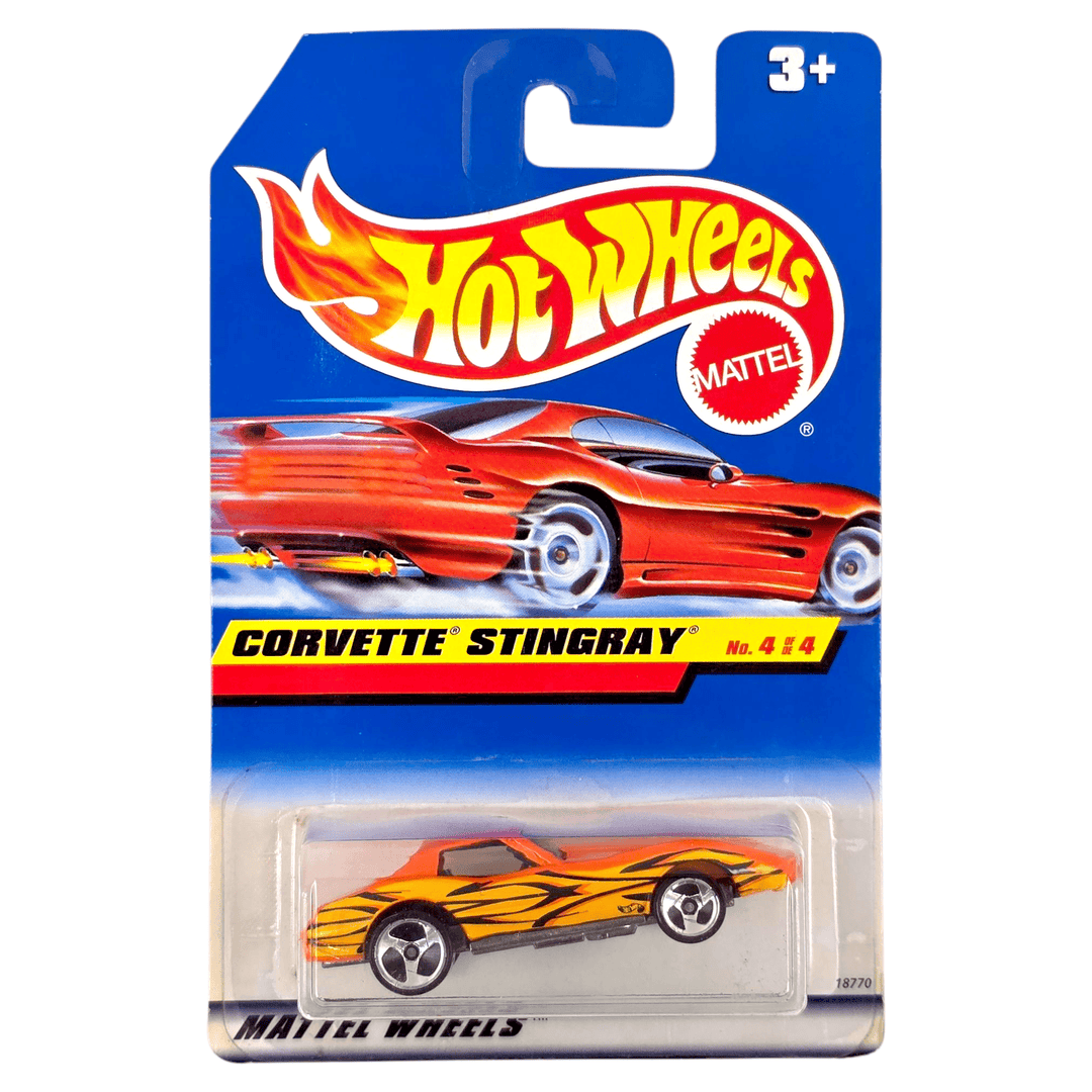 Hot Wheels - Corvette Stingray - 1998 *Card Variation* - Top CollectiblesDiecastHot Wheels