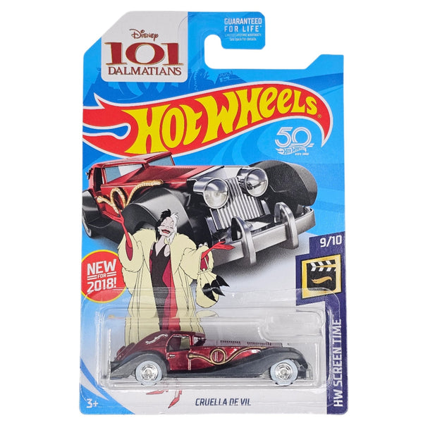 Hot Wheels - Cruella De Vil - 2018 *Super Treasure Hunt* - Top CollectiblesDiecastHot Wheels