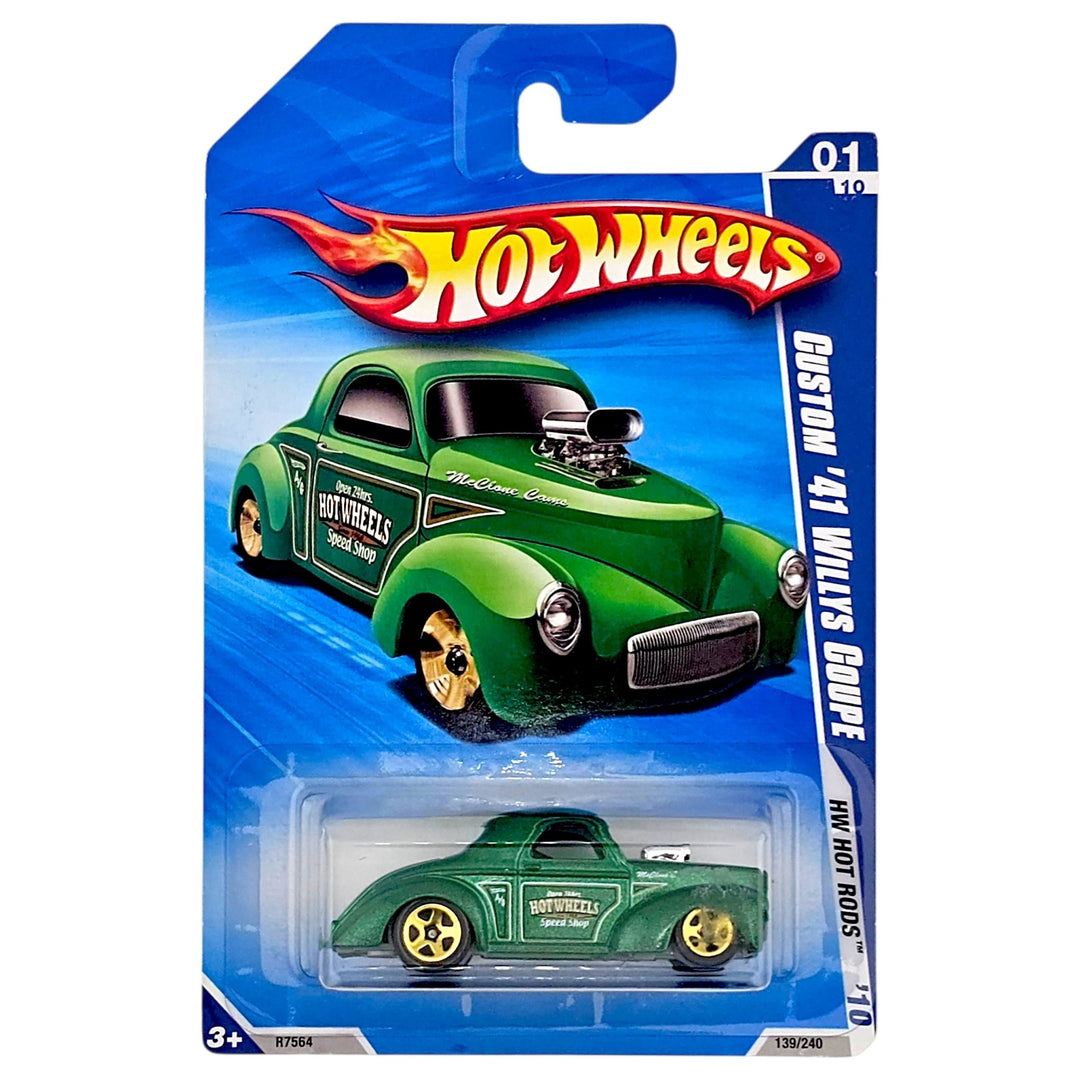 Hot Wheels - Custom '41 Willys Coupe - 2010 *Kmart Exclusive* - Top CollectiblesDiecastHot Wheels