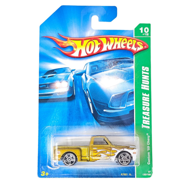 Hot Wheels - Custom '69 Chevy Pickup - 2007 *Treasure Hunt* - Top CollectiblesDiecastHot Wheels