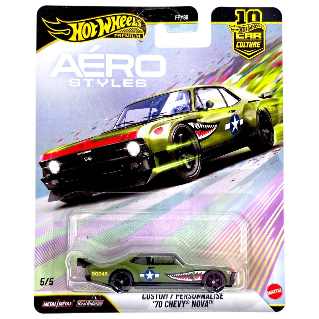 Hot Wheels - Custom '70 Chevy Nova - 2026 Aero Styles Series - Top CollectiblesDiecastHot Wheels