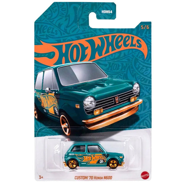 Hot Wheels - Custom '70 Honda N600 - 2024 56th Anniversary Pearl & Chrome Series - Top CollectiblesDiecastHot Wheels