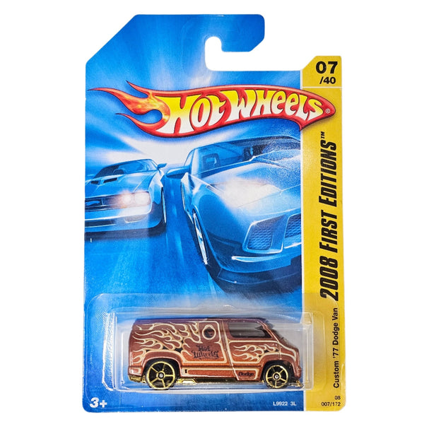 Hot Wheels - Custom '77 Dodge Van - 2008 - Top CollectiblesDiecastHot Wheels