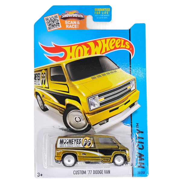 Hot Wheels - Custom '77 Dodge Van - 2015 *Super Treasure Hunt* - Top CollectiblesDiecastHot Wheels